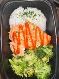 Lemon Garlic Salmon Bowl